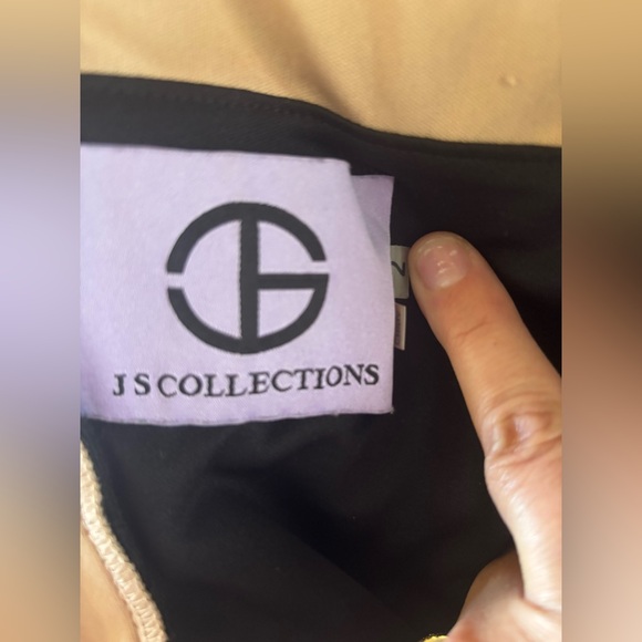 JS COLLECTIONS Illusion Crocheted Sheath Dress Black - Picture 5 of 7